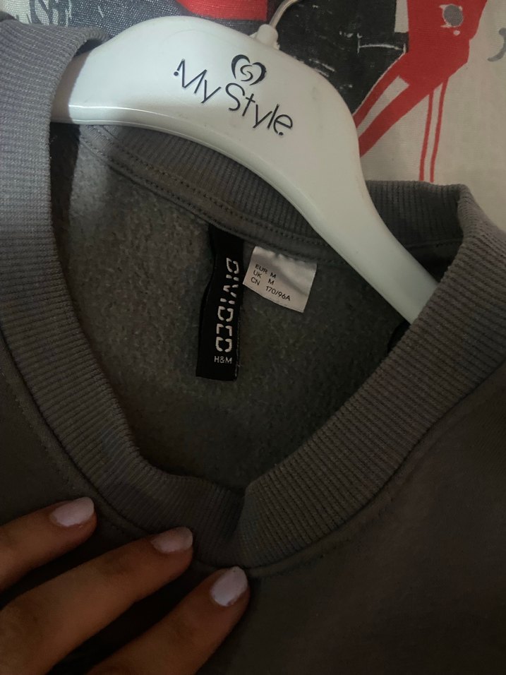 Gri NASA Baskılı Kadın Sweatshirt - Görsel 2