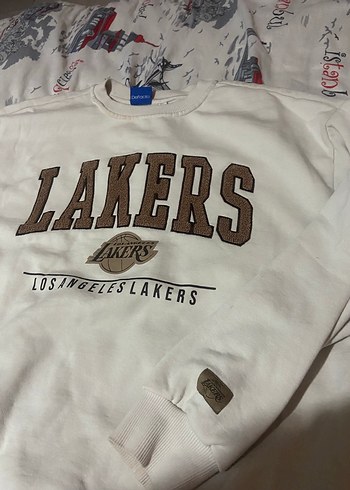DeFacto Kadın lakers Gri Baskılı Sweatshirt - Görsel 2