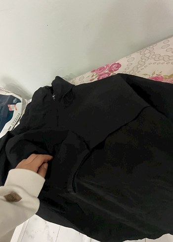 Erkek Siyah Fermuarlı Yağmurluk ve Rüzgarlık - Görsel 3