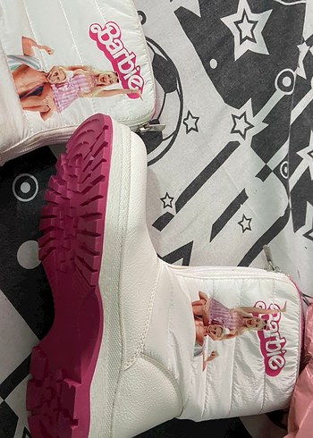 Kız Çocuk Pembe Baskılı Rock Punk Spor Ayakkabı - Görsel 2