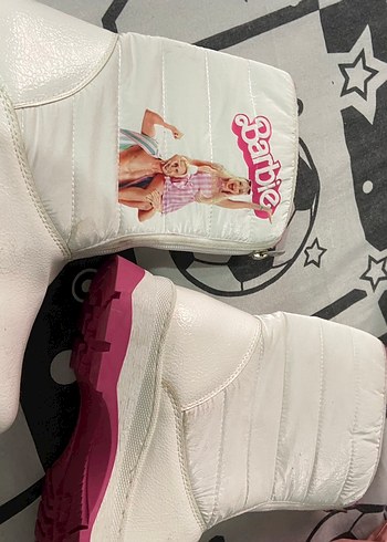 Kız Çocuk Pembe Baskılı Rock Punk Spor Ayakkabı - Görsel 3