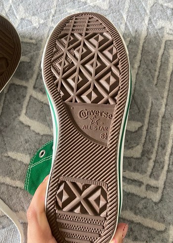 Converse Yeşil Düz Tabanlı Sneakers - Görsel 5