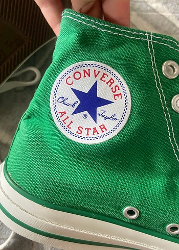 42 Beden Converse Yeşil Düz Tabanlı Sneakers