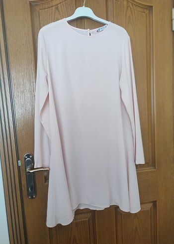 Uzun Kollu Mor Midi Tunik - Görsel 3