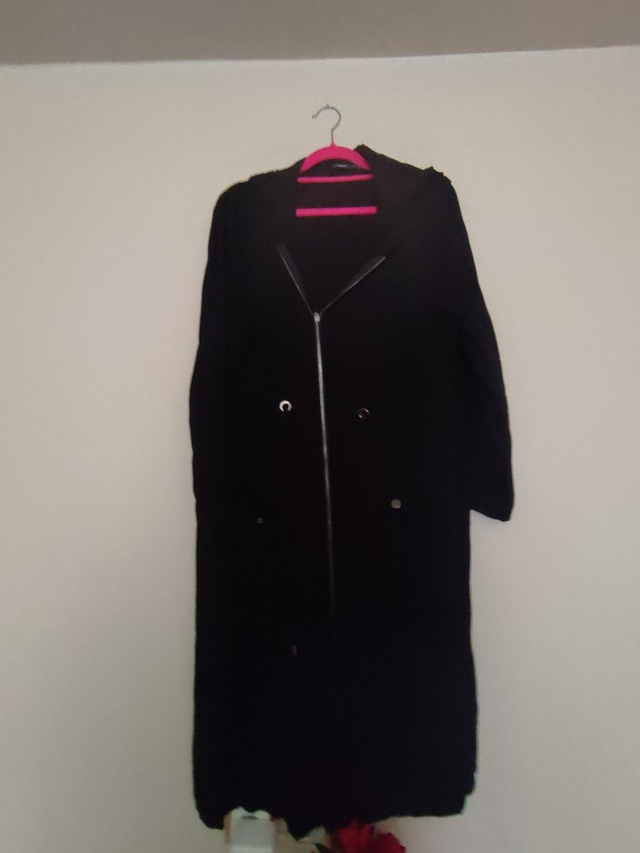 Siyah Uzun Fermuarlı giy çık kap - Görsel 3