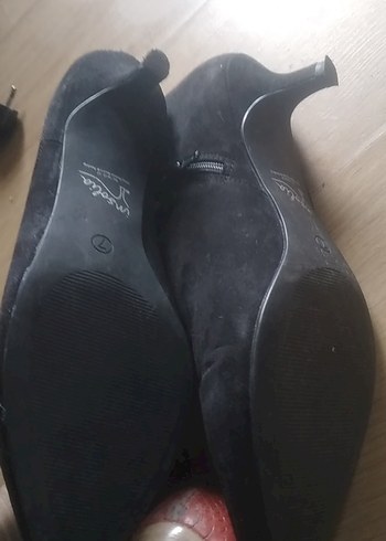 Kırmızı Tokalı Kadın Dolgu Topuk Ayakkabı 3 u tek fiyat - Görsel 8