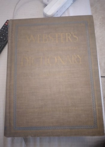 Kalın Ciltli Büyük Sözlük antika 1959 webster - Görsel 2