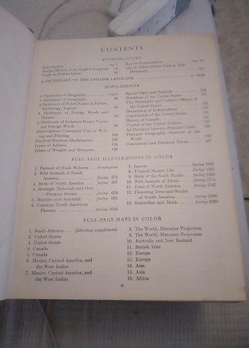 Kalın Ciltli Büyük Sözlük antika 1959 webster - Görsel 5