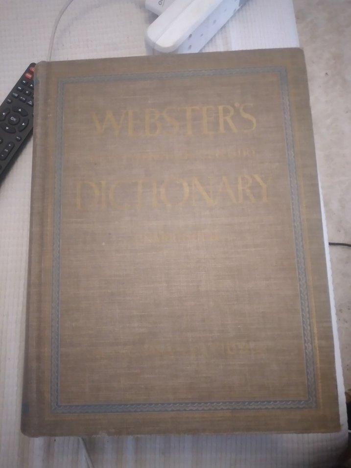 Kalın Ciltli Büyük Sözlük antika 1959 webster - Görsel 2