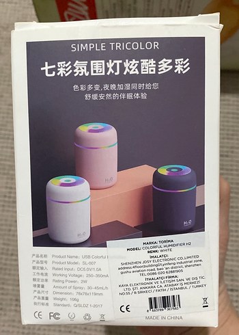 Beyaz H2O Havadar Nemlendirici - Görsel 2