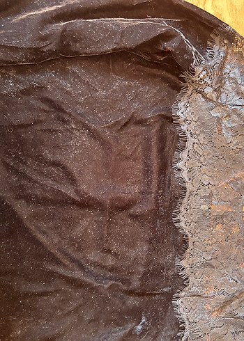 Dantel Detaylı Siyah Uzun Kollu Bluz - Görsel 4