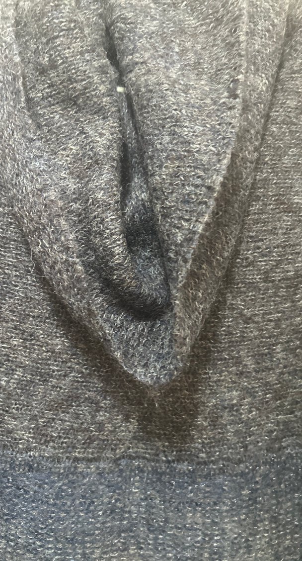 Bohem Gri Uzun Örgü Hırka - Görsel 5