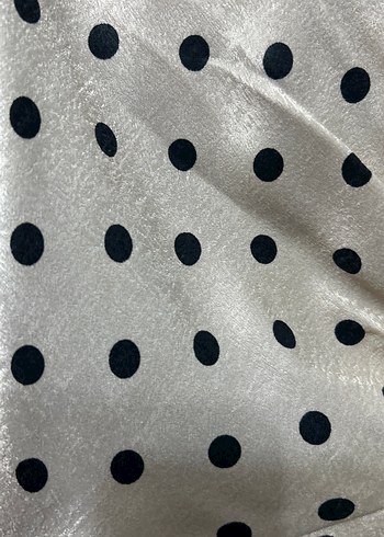 Gri Puantiyeli V Yaka Kadın Bluz - Görsel 5