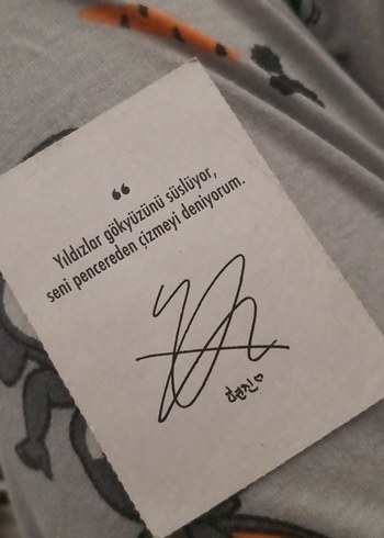 Diğer straykids ten hyunjin arkası imza ve sözlü nadir bir fotokard