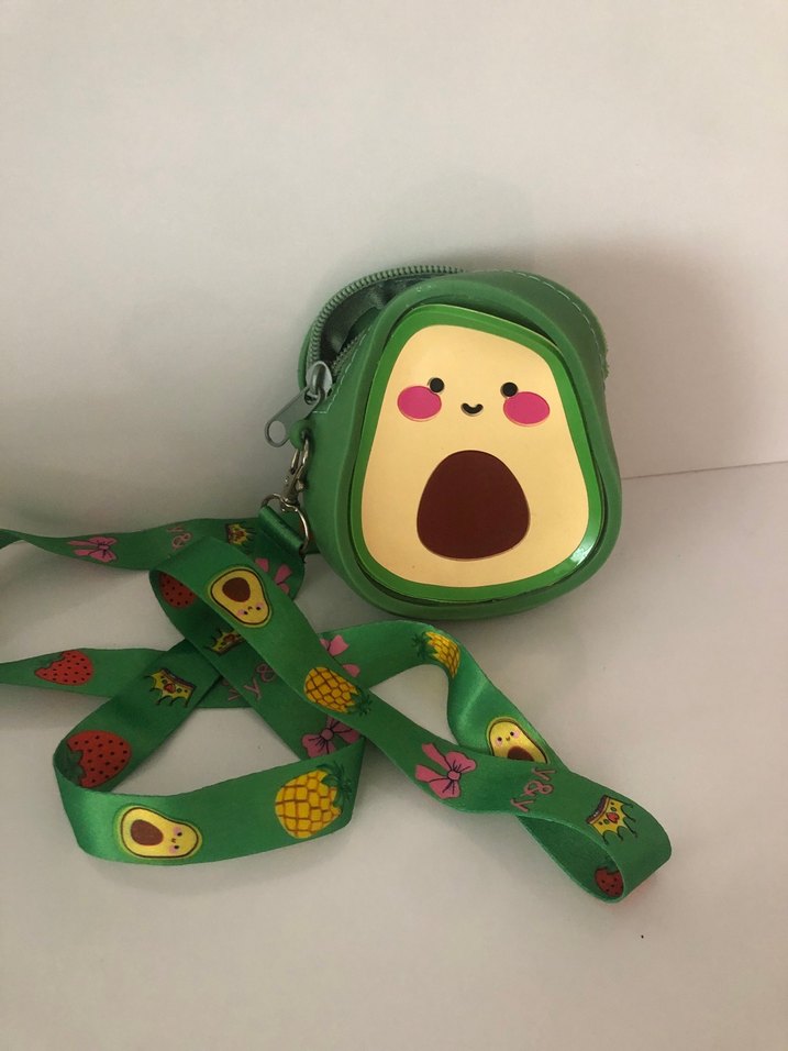 Renkli Baskılı Avokado Desenli Çocuk Cüzdanı - Görsel 2