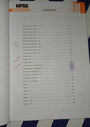 Beden 2024 KPSS Benim Hocam Vatandaşlık Soru Bankası