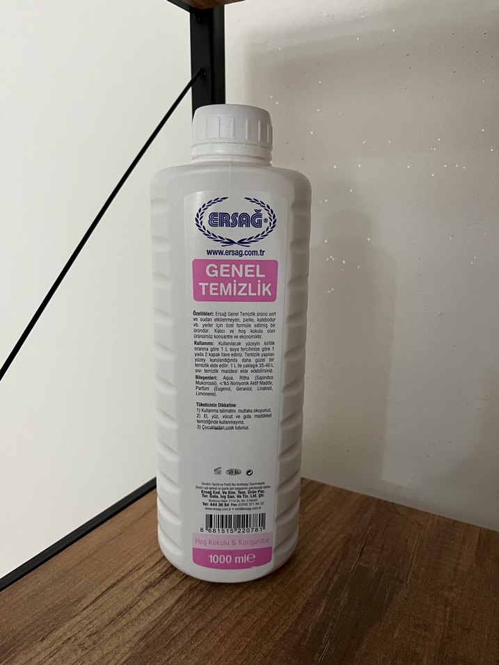 ERSAG Genel Temizlik Şampuanı 1000 ml - Görsel 3