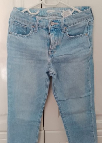 Mavi Düğmeli kız çocuk Denim Pantolon