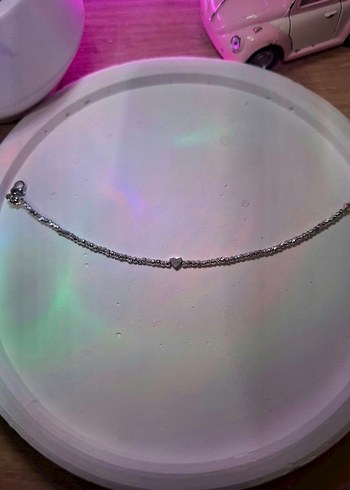 925 ayar Gümüş Kalp Detaylı Minimalist Bileklik