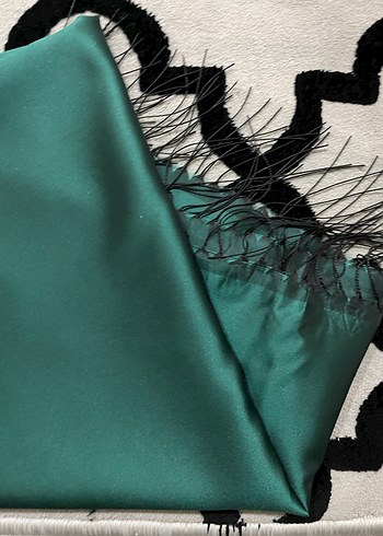 Parlak Turkuaz Düz şal - Görsel 3