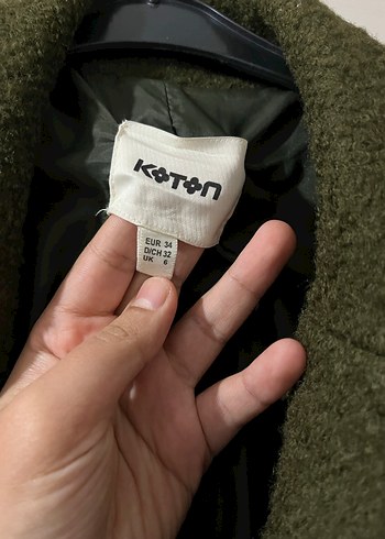 Haki Renk Yumuşak Kumaş Kaban - Görsel 2