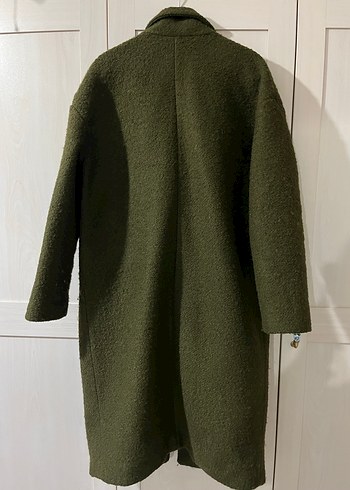 Haki Renk Yumuşak Kumaş Kaban - Görsel 3