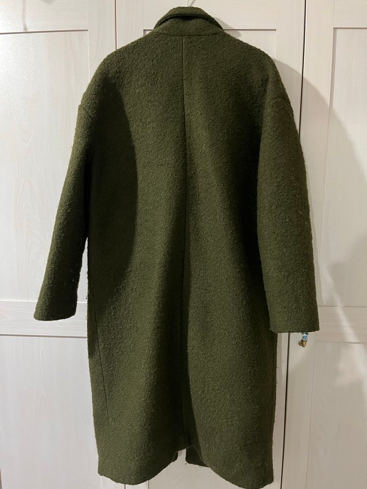 Haki Renk Yumuşak Kumaş Kaban - Görsel 3