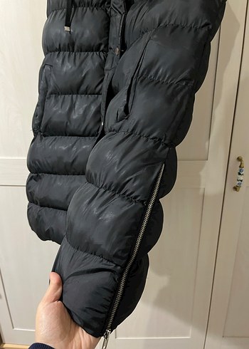 Siyah Düğmeli Kadın Midi Yelek - Görsel 4