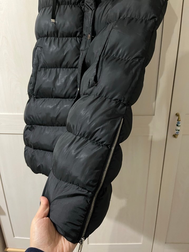 Siyah Düğmeli Kadın Midi Yelek - Görsel 4