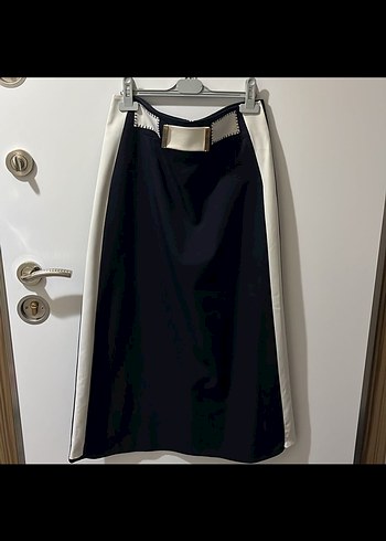 Deri Mini Kadın Blazer Ceket etek takım - Görsel 4