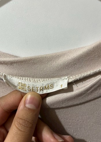 Drapeli Uzun Kollu Bej ikili takım - Görsel 2