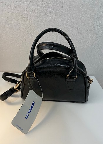 Klasik Siyah Deri Kadın Çanta - Görsel 2