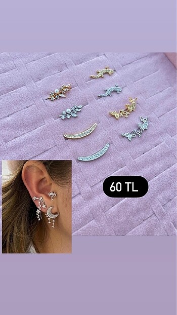 Tragus/ Normal küpe olarakta kullanılabilir