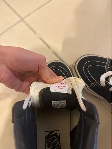 36 Beden mavi Renk mavi kenarlı vans ayakkabı