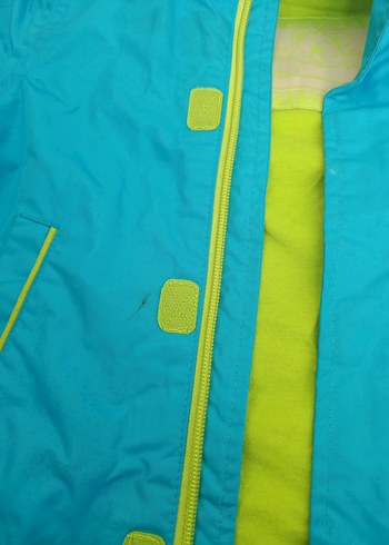 Erkek Çocuk Mavi Fermuarlı Yağmurluk - Görsel 2