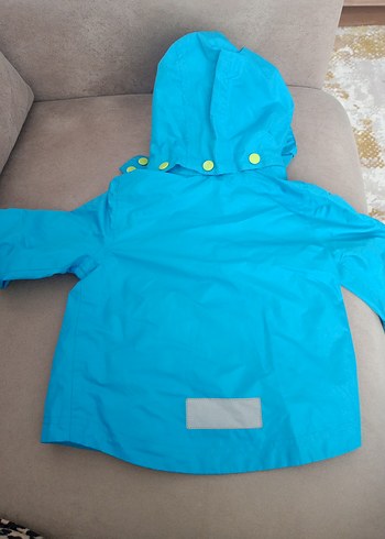 Erkek Çocuk Mavi Fermuarlı Yağmurluk - Görsel 8