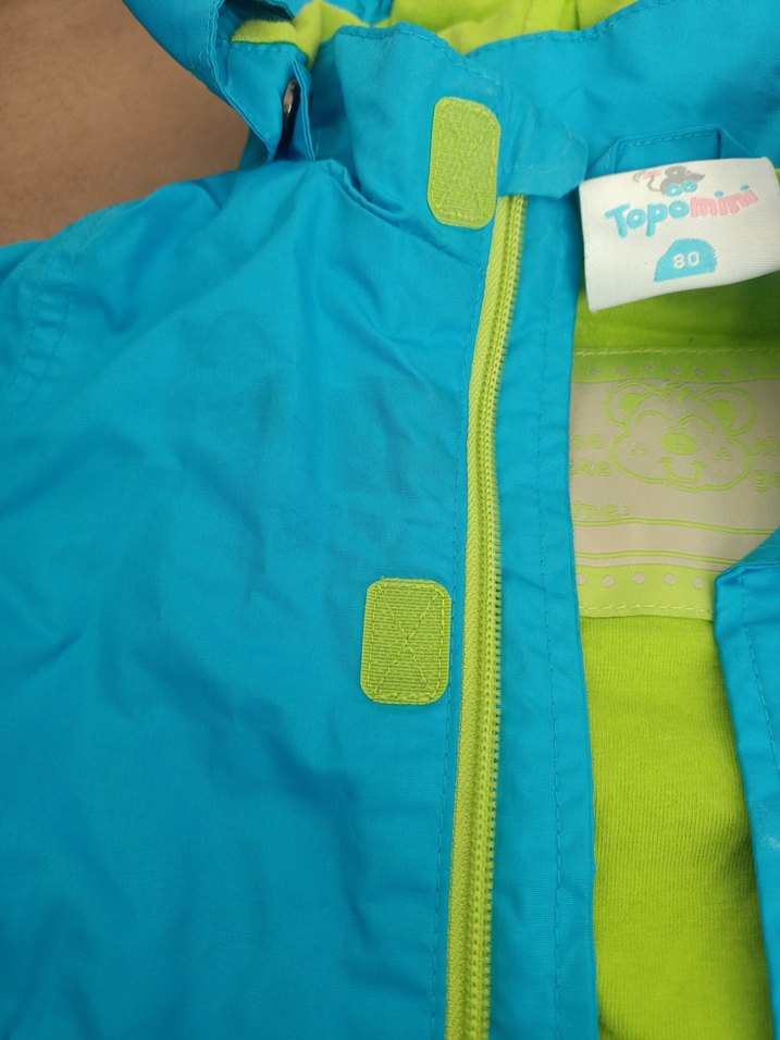 Erkek Çocuk Mavi Fermuarlı Yağmurluk - Görsel 3