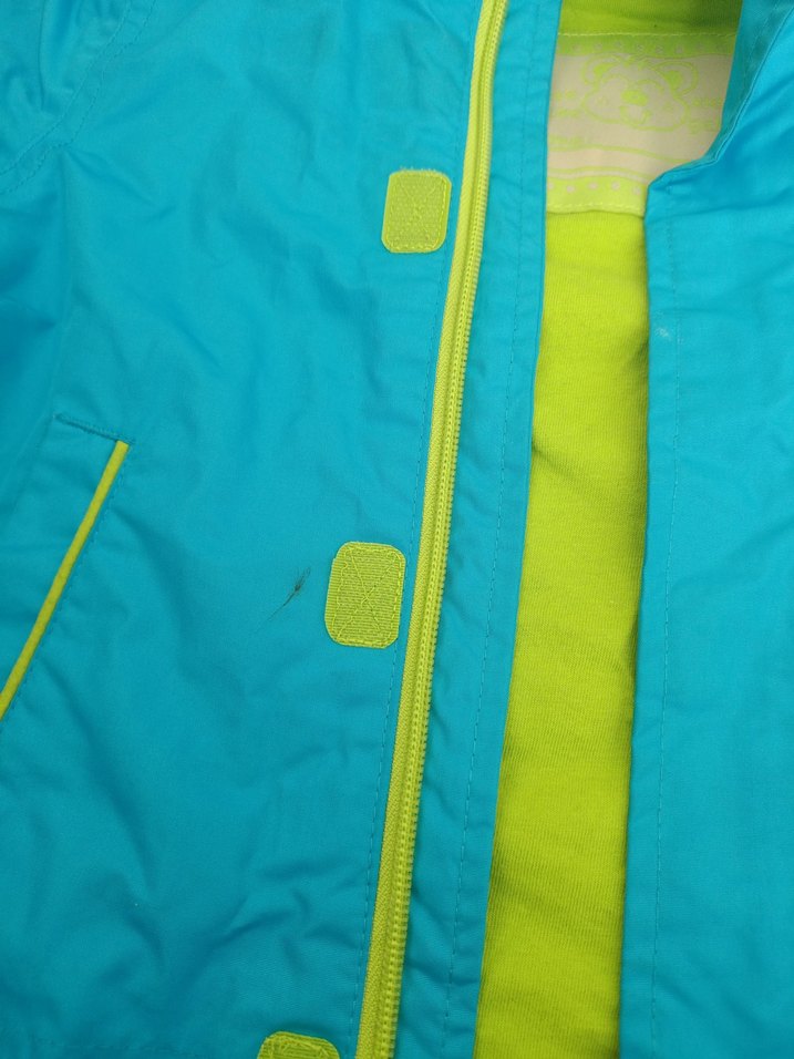 Erkek Çocuk Mavi Fermuarlı Yağmurluk - Görsel 2