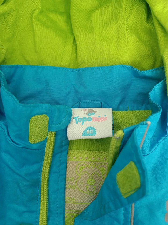 Erkek Çocuk Mavi Fermuarlı Yağmurluk - Görsel 4