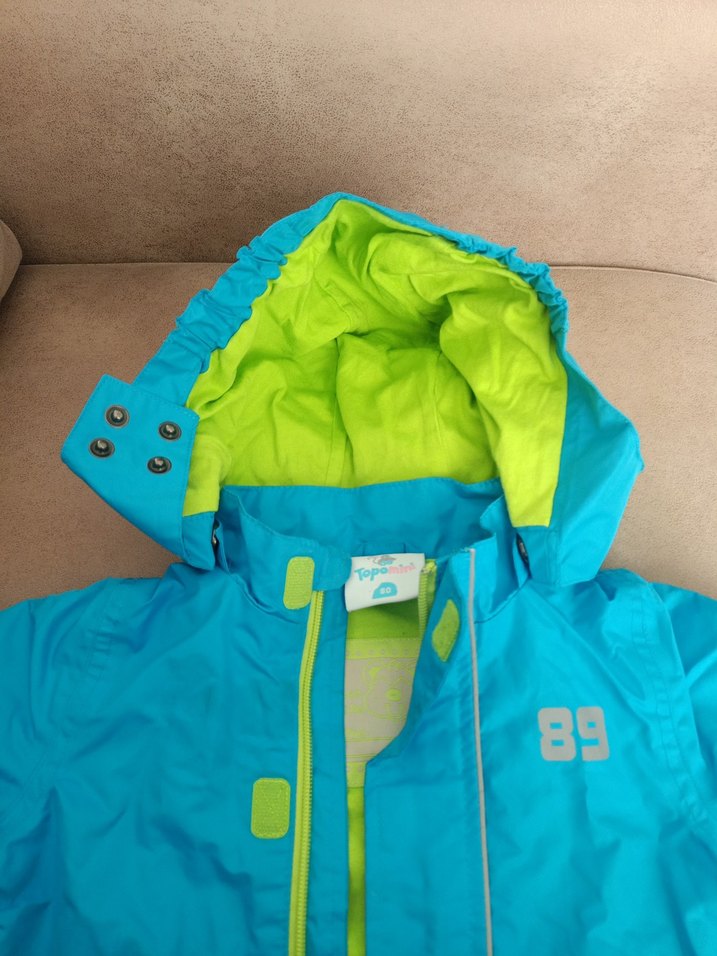 Erkek Çocuk Mavi Fermuarlı Yağmurluk - Görsel 5