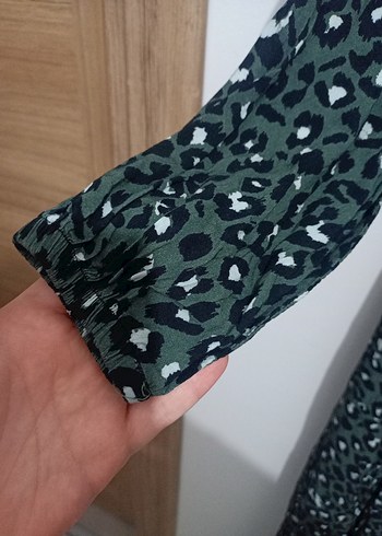 Viskon tesettür elbise - Görsel 5