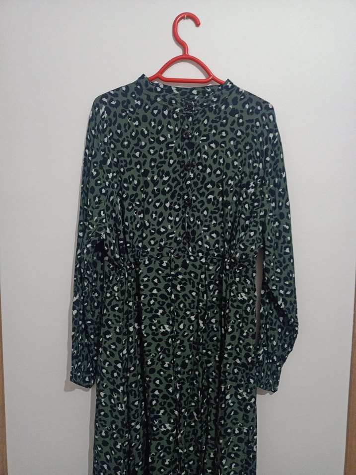 Viskon tesettür elbise - Görsel 3