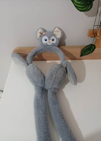 Gri Peluş Kulaklık - Görsel 6