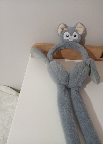 Gri Peluş Kulaklık - Görsel 3