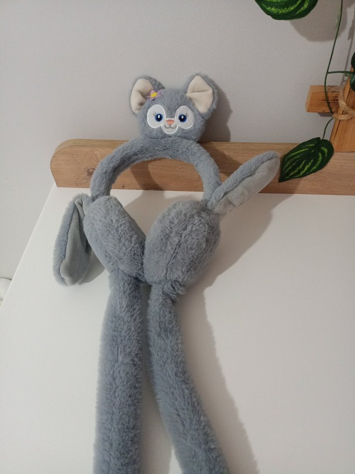 Gri Peluş Kulaklık - Görsel 5