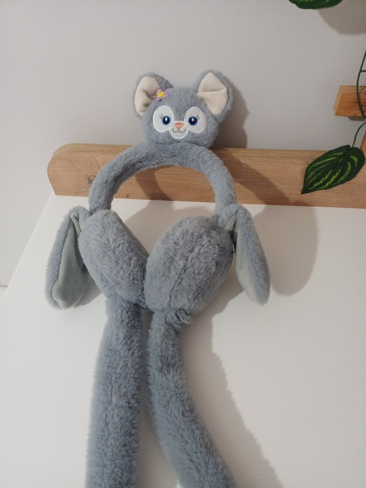 Gri Peluş Kulaklık - Görsel 4