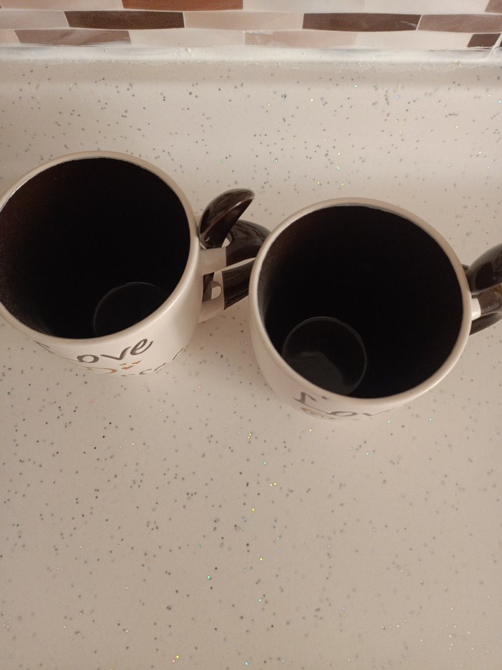 Renkli Desenli Love Coffee Kupa Seti - Görsel 4