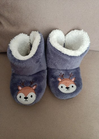 Kürklü Nakışlı Ev Terliği - Görsel 2