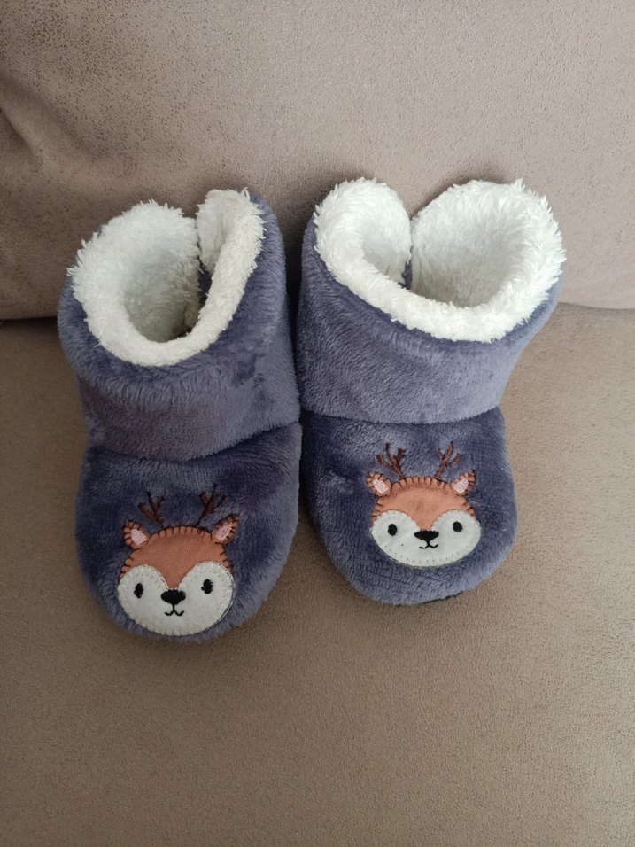 Kürklü Nakışlı Ev Terliği - Görsel 2