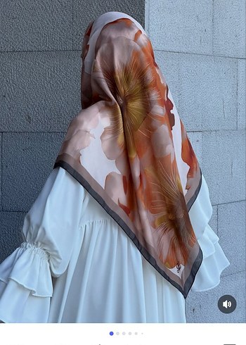 Büyük boy pamuklu eşarp - Görsel 3